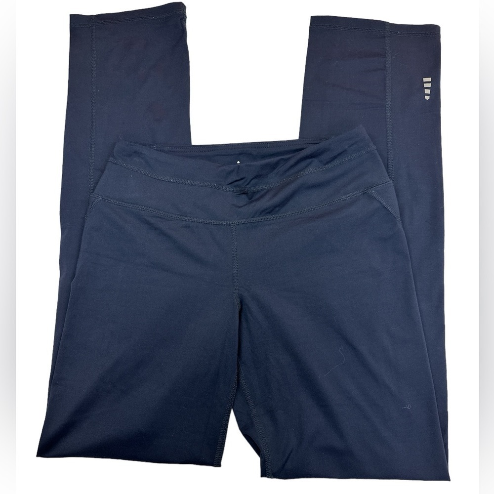 Lands End Navy Blue Activewear Athletic Legging Nylon/Spandex Blend Small